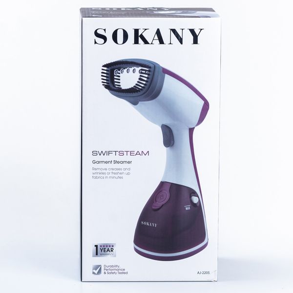 Відпарювач ручний Sokany Aj-2205BL Garment Steamer 1200W ручний відпарювач для одягу 2084704960 фото