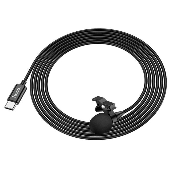 Мікрофон-петличка HOCO L14 Type-C Lavalier microphone Black (6931474761156) 23994 фото