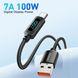 Кабель Essager Enjoy LED Digital Display USB Charging Cable USB A to Type C 100W 1m black (EXCT-XY01-P) (EXCT-XY01-P) 44912 фото 2