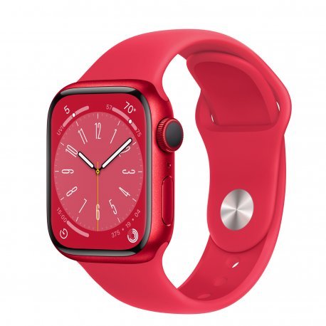 Apple Watch Series 8 41mm (GPS+LTE) (Product)Red Aluminum Case with (Product)Red Sport Band - Regular (MNJ23) 00000043391-001 фото