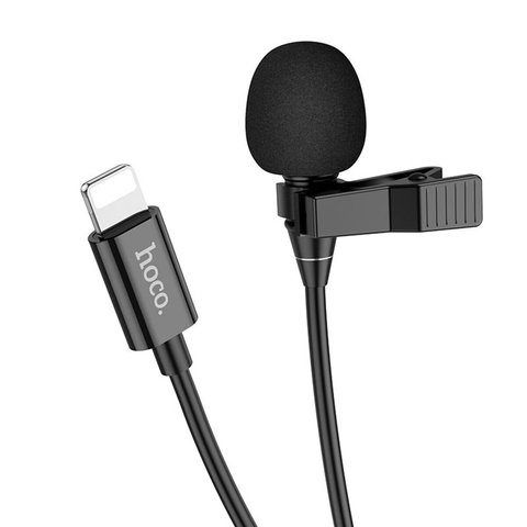 Мікрофон-петличка HOCO L14 iP Lavalier microphone Black (6931474761149) 24006 фото