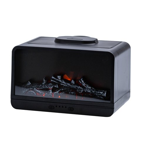 Зволожувач повітря Flame Fireplace Aroma Diffuser Black зволожувач очищувач повітря 2071691541 фото