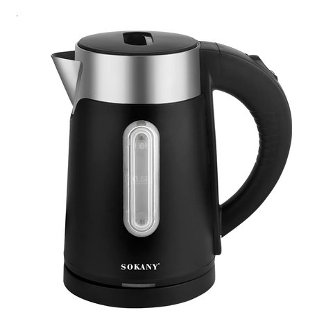 Електрочайник Sokany SK-0808B Water Kettle 1200W Black 2082917727 фото