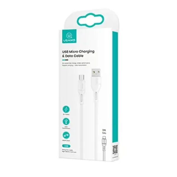 Кабель Usams US-SJ502 U68 Micro Charging & Data Cable 1m White (SJ502USB02) 24999 фото