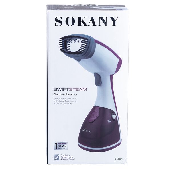 Відпарювач ручний Sokany Aj-2205BL Garment Steamer 1200W ручний відпарювач для одягу Фіолетовий 2084709633 фото