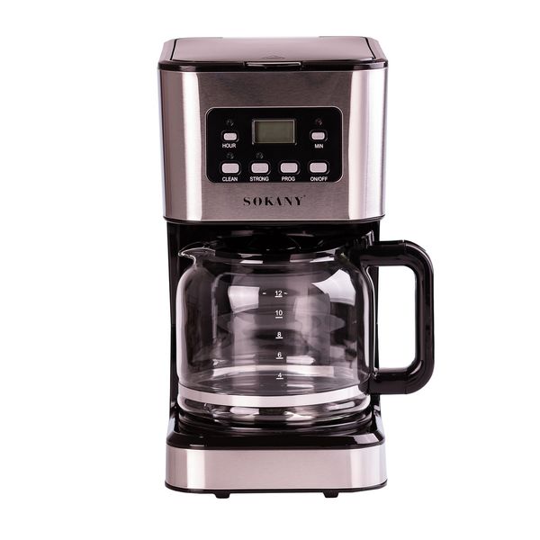 Кавоварка крапельна Sokany CM-121E Cofee Maker 950W 1.5l електрокавоварка 2022704803 фото