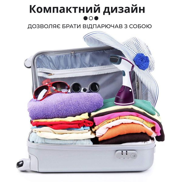 Відпарювач ручний Sokany Aj-2205BL Garment Steamer 1200W ручний відпарювач для одягу Фіолетовий 2084709633 фото