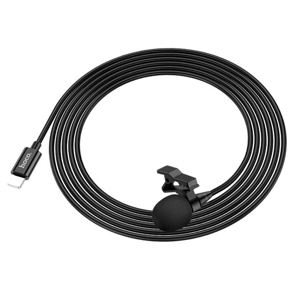 Мікрофон-петличка HOCO L14 iP Lavalier microphone Black (6931474761149) 24006 фото