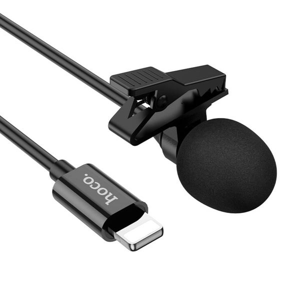 Мікрофон-петличка HOCO L14 iP Lavalier microphone Black (6931474761149) 24006 фото