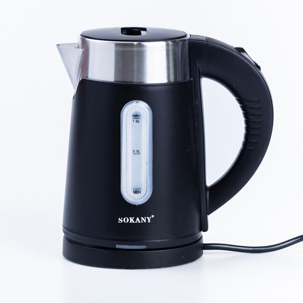 Електрочайник Sokany SK-0808B Water Kettle 1200W Black 2082917727 фото