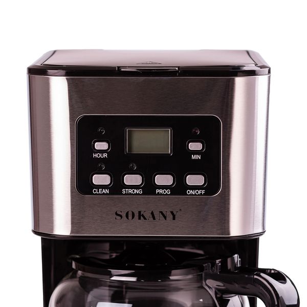 Кавоварка крапельна Sokany CM-121E Cofee Maker 950W 1.5l електрокавоварка 2022704803 фото