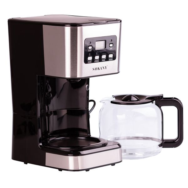 Кавоварка крапельна Sokany CM-121E Cofee Maker 950W 1.5l електрокавоварка 2022704803 фото