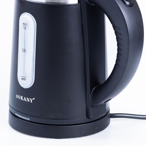 Електрочайник Sokany SK-0808B Water Kettle 1200W Black 2082917727 фото