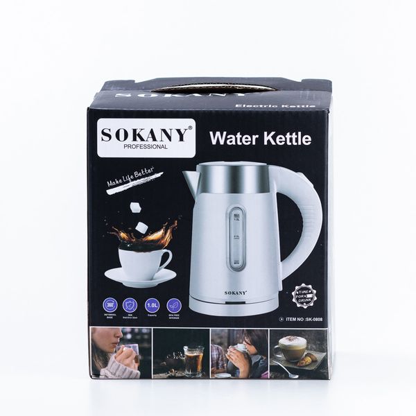 Електрочайник Sokany SK-0808B Water Kettle 1200W Black 2082917727 фото