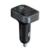 АЗП з FM-модулятором Baseus S-09 Pro Series Car FM Transmitter Cluster Black (C10762200113-00) 50663 фото