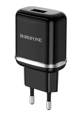 Мережевий зарядний пристрій BOROFONE BA36A High speed single port QC3.0 charger set 18W(Micro) Black (BA36AMB) 13257 фото