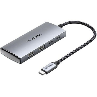 Хаб UGREEN CM480 USB-C to 2× USB 3.2+2×USB-C Adapter 10G (UGR-30758) (UGR-30758) 42652 фото