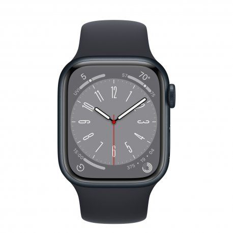 Apple Watch Series 8 41mm (GPS+LTE) Midnight Aluminum Case з Midnight Sport Band - Size M/L (MNUW3) 00000038635-001 фото