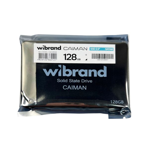 SSD Wibrand Caiman 128GB 2.5" 7mm SATAIII Bulk (WI2.5SSD/CA128GB) 50873 фото