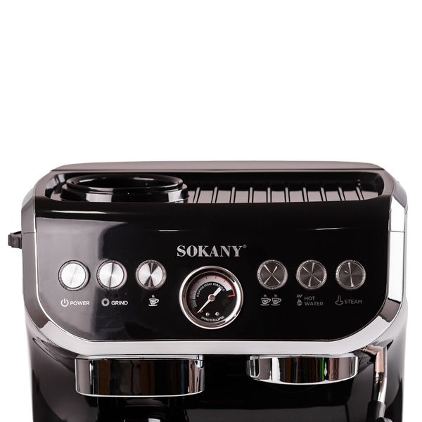 Кавомашина Sokany SK-6866 Espresso Cofee Maker 1560W 2l kofevarka 2022818529 фото