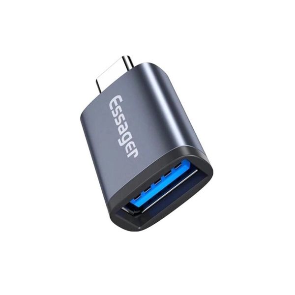 Адаптер Essager Soray OTG (USB Female to Type-C Male) USB3.0 Adaptor grey (EZJAC-SRA0G) (EZJAC-SRA0G) 44948 фото