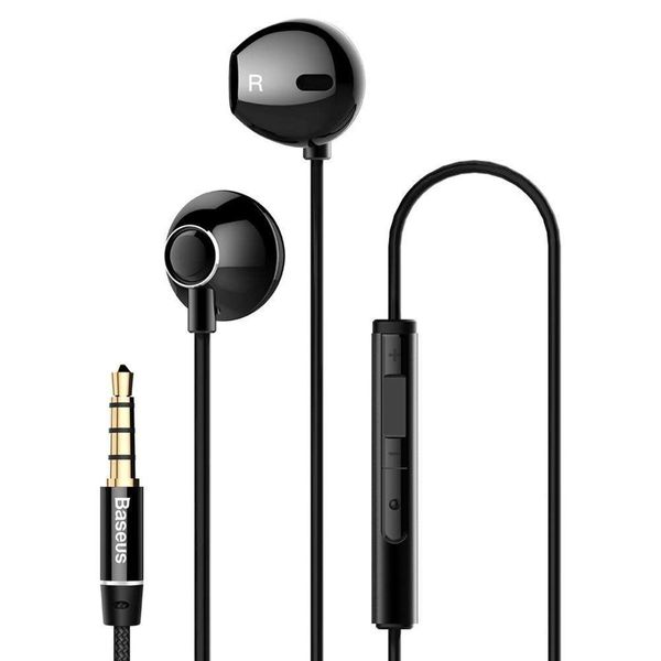 Наушники Baseus Enock H06 lateral in-ear Wire Earphone Black 3.5 mini-jack (NGH06-01) 10385 фото