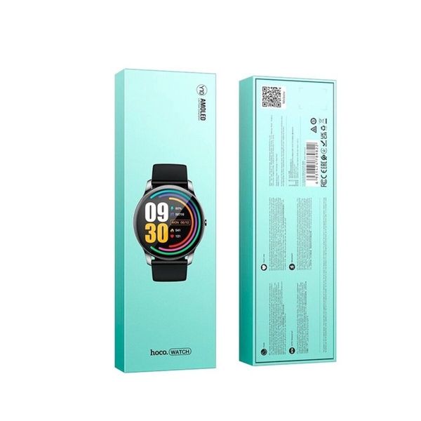 Смарт-часы HOCO Y10 AMOLED Smart sports watch Bright Metal Gray (6931474789822) 39307 фото