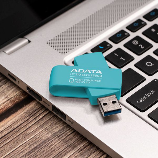 Flash A-DATA USB 3.2 UC310 Eco 256Gb Green (UC310E-256G-RGN) 43562 фото