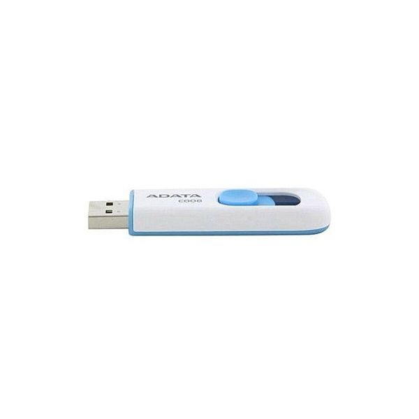 Flash A-DATA USB 2.0 C008 32Gb White/Blue (AC008-32G-RWE) 8828 фото