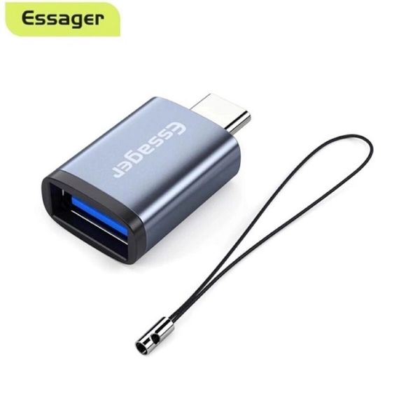 Адаптер Essager Soray OTG (USB Female to Type-C Male) USB3.0 Adaptor grey (EZJAC-SRA0G) (EZJAC-SRA0G) 44948 фото