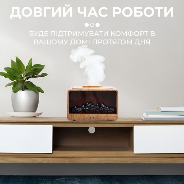 Зволожувач повітря Flame Fireplace Aroma Diffuser Black зволожувач очищувач повітря Коричневий 2071718271 фото