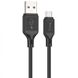 Кабель HOCO X90 Cool silicone charging data cable for Micro Black (6931474788429) 33139 фото 1