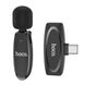 Мікрофон-петличка HOCO L15 Type-C Crystal lavalier wireless digital microphone Black (6931474789037) 33162 фото 1