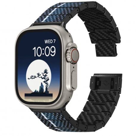 Ремінець Pitaka Poetry of Things Moon Chroma Carbon Band для Apple Watch 49/45/44mm (AWB2306) 00000044665 фото