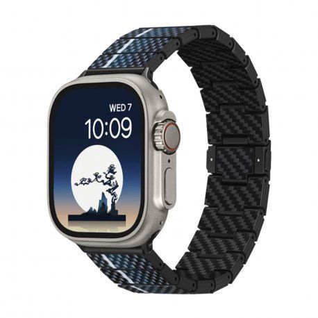 Ремінець Pitaka Poetry of Things Moon Chroma Carbon Band для Apple Watch 49/45/44mm (AWB2306) 00000044665 фото