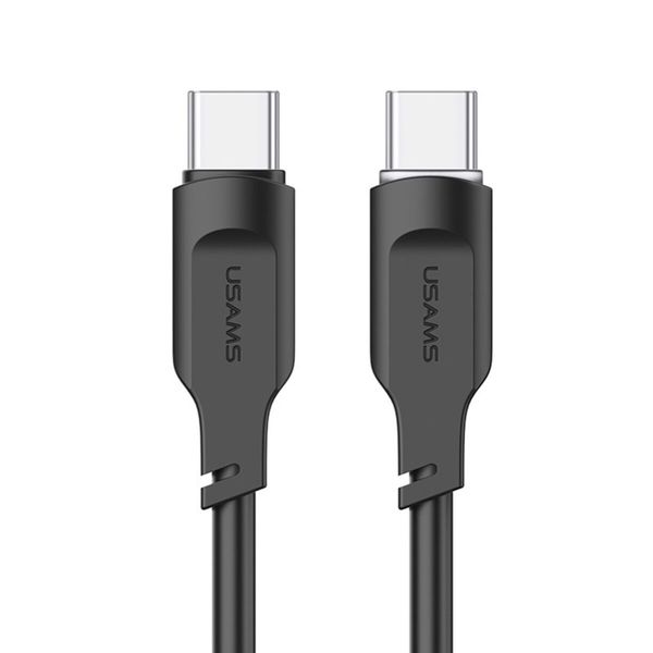 Кабель Usams US-SJ567 Type-C To Type-C PD 100W Data Cable Lithe Series 1.2m Black (SJ567USB01) 22501 фото