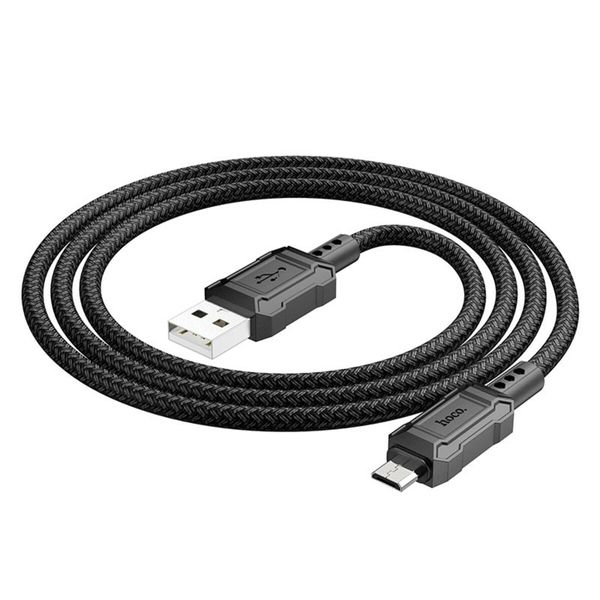 Кабель HOCO X94 Leader charging data cable Micro Black (6931474794260) 41605 фото