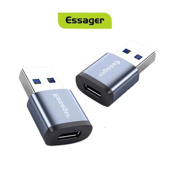 Адаптер Essager Soray OTG (Type-C Female to USB -AMale) USB3.0 Adaptor grey (EZJCA-SRB0G) (EZJCA-SRB0G) 44949 фото