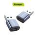 Адаптер Essager Soray OTG (Type-C Female to USB -AMale) USB3.0 Adaptor grey (EZJCA-SRB0G) (EZJCA-SRB0G) 44949 фото 2