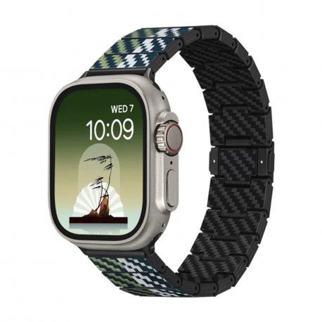 Ремінець Pitaka Poetry of Things Wind Chroma Carbon Band для Apple Watch 49/45/44mm (AWB2305) 00000044666 фото