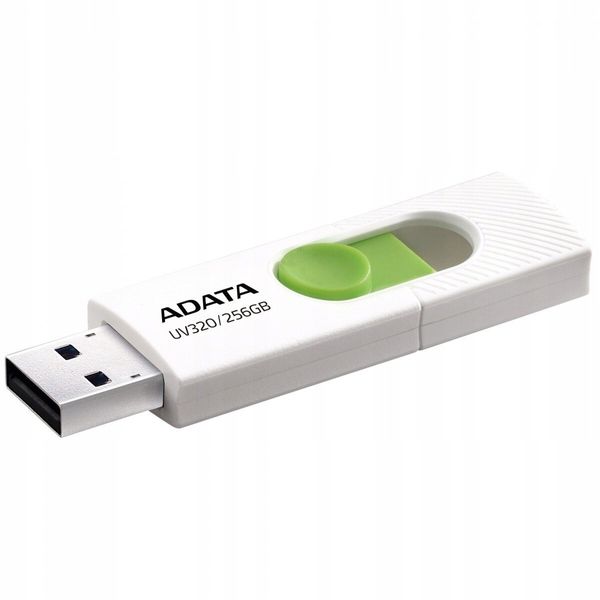 Flash A-DATA USB 3.0 AUV 320 256Gb White/Green (AUV320-256G-RWHGN) 52200 фото