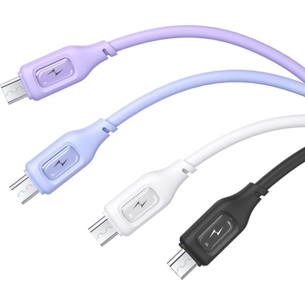 Кабель Usams US-SJ620 Micro Charging & Data Cable -- Moe Series 1m White (SJ620USB02) 46314 фото