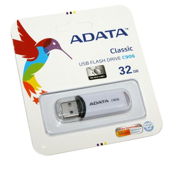 Flash A-DATA USB 2.0 C906 32Gb White (AC906-32G-RWH) 8830 фото