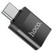 Адаптер HOCO UA17 Type-C male to USB female USB3.0 adapter Black (6931474762016) 33082 фото 4