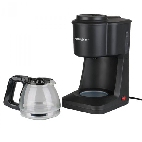 Кавоварка крапельна Sokany SK-124 Cofee Maker 950W 600ml еспресо машина 1897324379 фото