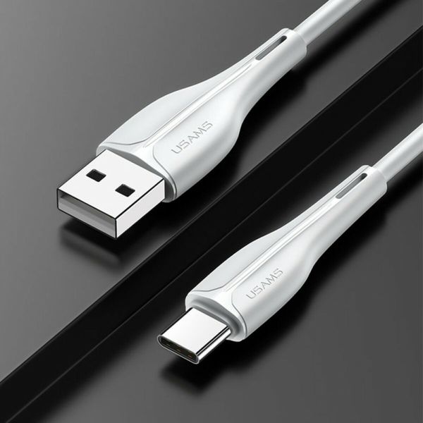 Кабель Usams US-SJ372 U38 Type-C Charging and Data Cable 1m White (SJ372USB02) 22509 фото