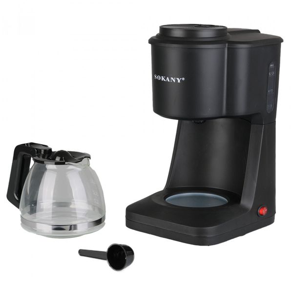 Кавоварка крапельна Sokany SK-124 Cofee Maker 950W 600ml еспресо машина 1897324379 фото