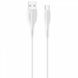 Кабель Usams US-SJ372 U38 Type-C Charging and Data Cable 1m White (SJ372USB02) 22509 фото 1