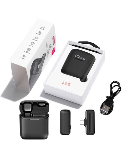 Бездротова мікрофонна система Ulanzi Vijim J11 Wireless Lavalier Microphone System (Type-C Android interface) (UV-3134 J11) (UV-3134) 45643 фото