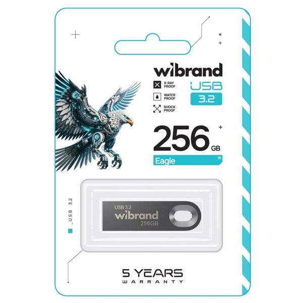 Flash Wibrand USB 3.2 Gen1 Eagle 256GB Grey (WI3.2/EA256U10G) 53560 фото